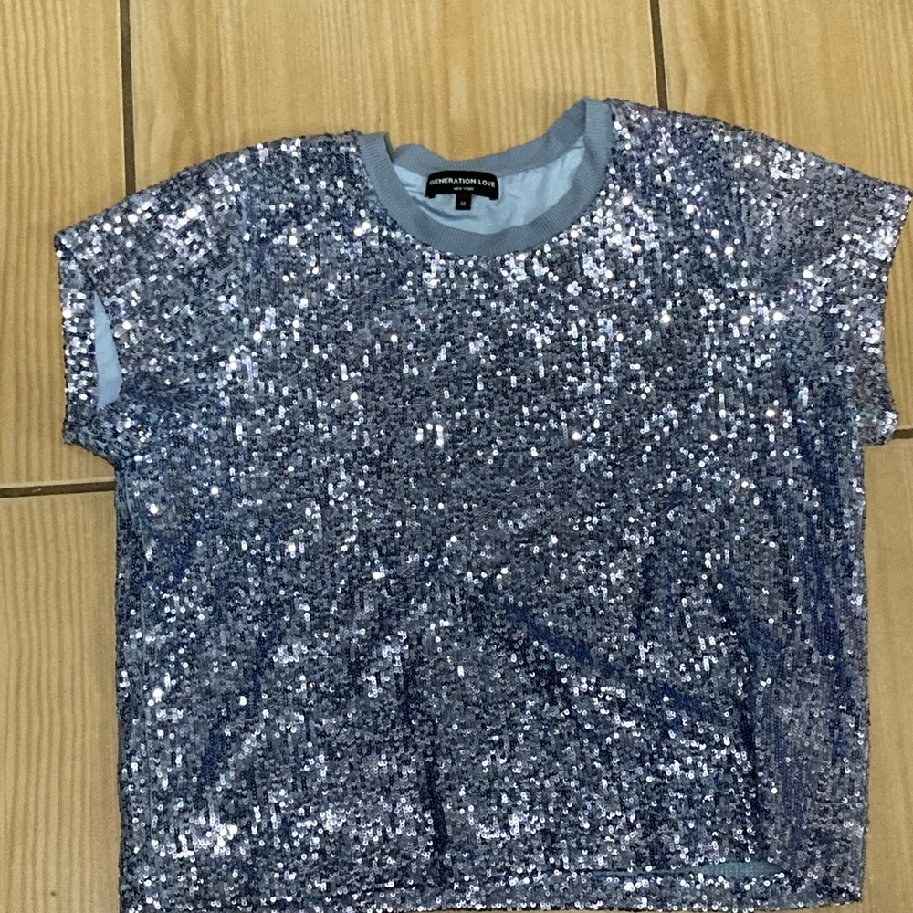 Generation Love Blue Sequin Too M